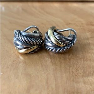 David Yurman Crossover Huggie Hoops